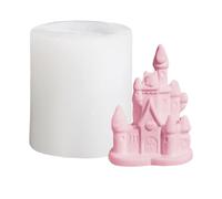 Moule en silicone pour bougies Outil réutilisable à libération facile | Moule à châteaux 3D pour débutants, professionnels, école, réunions de famille