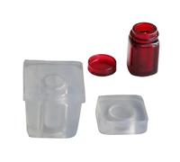 Moule en silicone pour bouteilles miniatures - Robuste et facile à démouler, idéal pour les loisirs créatifs, les parfums, les huiles essentielles, les loisirs créatifs - Parfait pour les travaux