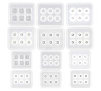 Moule En Silicone Pour Bracelet Et Collier En Cristal Époxy, 12 Pièces, Pièces/Ensemble Diy, J0pc
