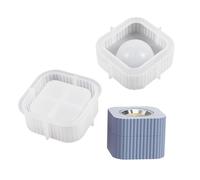 Moule en silicone pour brûleurs d'encens - Pour béton, ciment - Fabrication de tasses en plâtre - Résine époxy - Moules de bocaux de rangement