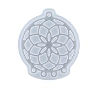 Moule en silicone pour chaîne/boucles d'oreilles en résine époxy attrape-rêves, attrape-rêves avec