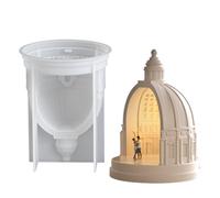 Moule en silicone pour château - Moule chandelier en forme de château, moules en plâtre pour diffuseur de palais européen | Outil de moulage époxy fait à la main, pour décorations de bureau, artisanat