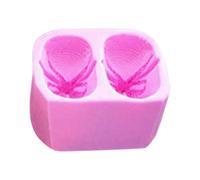 Moule en silicone pour chaussons de bébé, chaussures tricotées, outils de décoration de gâteaux, moule à bougie, savon, argile