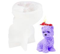 Moule en silicone pour chien 3D - Moule à savon, accessoire artisanal | Moule de fabrication de chocolat en résine polyvalent, outil flexible réutilisable pour la décoration de la table de la maison