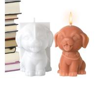 Moule en silicone pour chien mignon - Moule en silicone pour chiot | Moules à bougie de chien | Moule en plâtre d'animaux mignons | Outil de coulée de plâtre décoration de table, moule à béton 3D