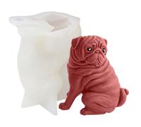 Moule en silicone pour chiens - Moule à bougie Pei | Moule pour animaux de compagnie résistant aux hautes températures pour savon, argile, craie | moule de four pour usage alimentaire pour cubes