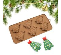 Moule En Silicone Pour Chocolat - Forme à 6 Alvéoles Facile et Festive,Moule À Bonbons Et Beurre - pour Cuisine Maison, Pâtisserie, Dessert, Anniversaire, Fête, Soirée, Festival,