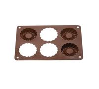 Moule en silicone pour chocolat - Moule de cuisson rond, plateau antiadhésif à 6 cavités, machine à gâteau, bonbons, pudding | Outils de mise en forme de desserts, bricolage, pour la cuisine, pâtisser
