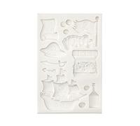 Moule en silicone pour chocolats, bonbons, sucre, boîte au trésor pirate - Outils de décoration de gâteaux - Art familial - Moule en silicone pour savon de cuisine