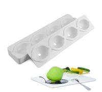 Moule en silicone pour citron à 4 cavités, de qualité alimentaire et flexible, idéal pour la pâtisserie (gâteaux, mousses, gelées, chocolats) - Moules à fruits en silicone pour une préparation f