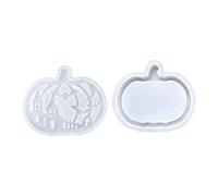 Moule en silicone pour citrouilles, moules à bougies chauffe-plat en résine et silicone, outils de bricolage pour plâtre, résine époxy, décorations d'Halloween, décoration de maison, cadeaux de fête