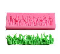Moule en silicone pour clôture en forme d'herbe, moule en silicone dentelle pour la décoration de gâteaux, moule de cuisson Sugarcraft, clôture en forme d'herbe pour bricolage, gâteau, fondant, cuisso