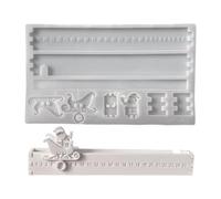 Moule en silicone pour compte à rebours de Noël - 20 x 13 x 1 cm - Moule en silicone flexible et pour la fabrication de bougies, savons et chocolat - Moule à compte à rebours - Décoration de