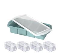 Moule En Silicone Pour Congélateur,Moules Congélateur pour Soupe | 4 Alvéoles Réutilisable Démoulage Facile pour Soupe Bouillon Préparations Culinaires