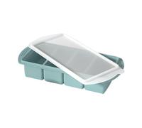 Moule En Silicone Pour Congélateur - Moules Résistants à 4 Cavités avec Couvercle, Démoulage Facile Même par Temps Chaud | Ustensile de Cuisine Idéal Pour Soupe, Sauce, Camping, Restaurant, Maison