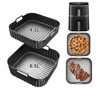 Moule en Silicone pour Cosori Turbo Tower/Pro/Smart pour Friteuse à Air Chaud Accessoire, Accessoire pour Friteuse à Air Chaud 10,8 L Double Stack pour Cosori DC111, DC112 et DC113S (6,5 L et 4,3 L)