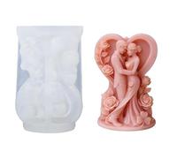 Moule en Silicone pour Couple, adapté à l ' artisanat en résine de bougie et à la décoration de mariage, moule en Silicone pour Couple