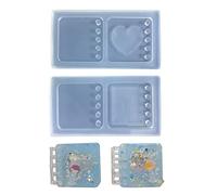 Moule en silicone pour couverture de carnet de notes, coque en cristal époxy pour carnet de notes, fournitures scolaires, fournitures de bureau, décorations de livre