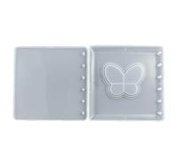 Moule en silicone pour couverture de carnet - Moule en silicone pour la fabrication de bijoux - Avec boucle à 3 trous - Accessoire de journal fait à la main