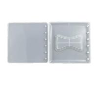 Moule en silicone pour couverture de carnet - Moule en silicone pour la fabrication de bijoux - Avec boucle à 3 trous - Accessoire de journal fait à la main