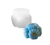 Moule En Silicone Pour Créer Des Boules De Fleurs Bougies Et Savon Tournesols Plâtre Ornement Accessoires Fabrication Bijoux Moule À Bougie En Silicone
