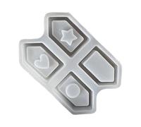Moule en silicone pour créer des petits pendentifs creux détaillés en forme de maison, lampe de nuit, moule pour résines, béton coulé, modèle miniature