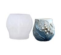 Moule en silicone pour créer des pots de fleurs uniques en forme de papillon floral et des projets décoratifs en résine en béton - Moule multifonction en silicone