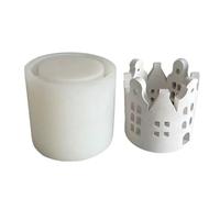 Moule en silicone pour cuisinière creuse en forme d'anneau - Pour artisanat - Bougeoir - Bougie chauffe-plat - Décoration de table - Moules à bougies - Artisanat