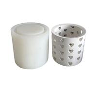 Moule en silicone pour cuisinière creuse en forme d'anneau - Pour artisanat - Bougeoir - Bougie chauffe-plat - Décoration de table - Moules à bougies - Artisanat