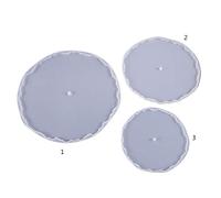 Moule en silicone pour décoration de bureau - 3 couches - Moule en silicone pour plateau en résine époxy
