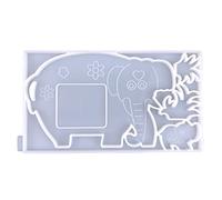 Moule en silicone pour décoration de cadre photo, dinosaure, éléphant, vache, pendentif en résine époxy, adapté pour cadres photo pour moulage de résine