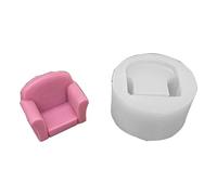 Moule en silicone pour décoration de canapé, chaise, fondant, gâteau, chocolat, maison, bureau, canapé, chaise, moulage de savon en résine
