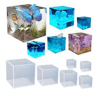 Moule en silicone pour décoration de cube, parfait pour les projets de bricolage uniques et la décoration d'intérieur (6 cm)
