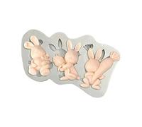 Moule en silicone pour décoration de gâteau de Pâques - Facile à nettoyer