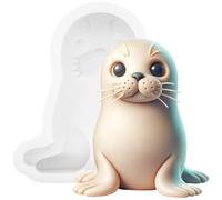 Moule en silicone pour décoration de gâteau en forme d'animal marin 8,6 cm de haut