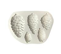 Moule en silicone pour décoration de gâteaux en forme de pommes de pin pour chocolat, bonbons, sucre