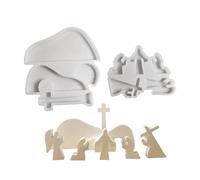Moule en silicone pour décoration de la maison - Thème religieux - Décoration de bureau - Pratique - Accessoire de fête religieuse
