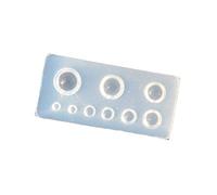 Moule en silicone pour décoration d'ongles à utiliser sur des faux ongles en acrylique, moules ovales et ronds, moules en silicone pour bijoux en résine époxy