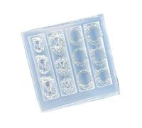 Moule en silicone pour décoration d'ongles en résine, bijoux et décorations d'ongles pour coque de téléphone