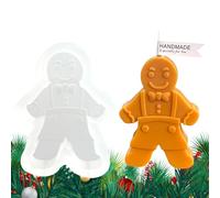 Moule En Silicone Pour D'épices - Moule À Chocolat Et Bonbons 3D, formedeCuisson En Résine Souple, formedeBougie D'ornement | Bougie En Chocolat Parfumée En formedePain D'épice, Cadeau De N