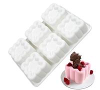 Moule en silicone pour dessert, mousse, chocolat, crème, bougies | Moule à gâteau en forme de souris framboise pour desserts, puddings, pâtisseries, bougies, fournitures de bricolage