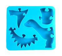 Moule en silicone pour enfants en forme de casse-tête en forme de dinosaure