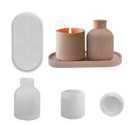 Moule en silicone pour époxy, outils de bricolage flexibles et réutilisables, moule pour vase et accessoires pour résine époxy | Pour photophores, décoration maison, projets artistiques et débutants