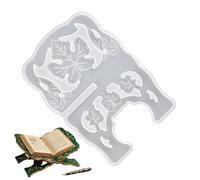Moule en silicone pour étagère de lecture | Outil époxy en plâtre, support de livre | Pour loisirs créatifs, vacances, décoration de bureau, présentation de prières