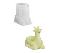 Moule en silicone pour fabrication artisanale en forme de cerf - Convient pour les jardinières et les travaux manuels - Moule en silicone de qualité alimentaire