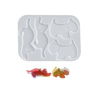 Moule en silicone pour fabrication de bijoux en résine époxy, ailes de papillon, chats, chiens, breloques en forme de pétale