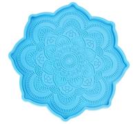 Moule en silicone pour fabrication de bijoux en résine époxy, moule décoratif en cristal d'agate, moule créatif pour mandala, grand rectangle