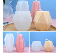 Moule En Silicone Pour Fabrication De Bougies, Forme Géométrique 3d, Résine Époxy Pour Savon Artisanal Fait À La Main, Décoration De Maison, A4m8