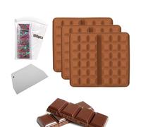 Moule en Silicone pour Faire Des Barres De Chocolat - Moule En Silicone De Cuisson Pour Créer,Moules De Bonbons De Cuisine | Four Micro-ondes Congélateur Ustensiles De Cuisine Dessert Et Fête