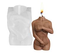 Moule en silicone pour femme nue, moule à bougie en forme de bougie pour l'art corporel féminin et masculin pour le bricolage